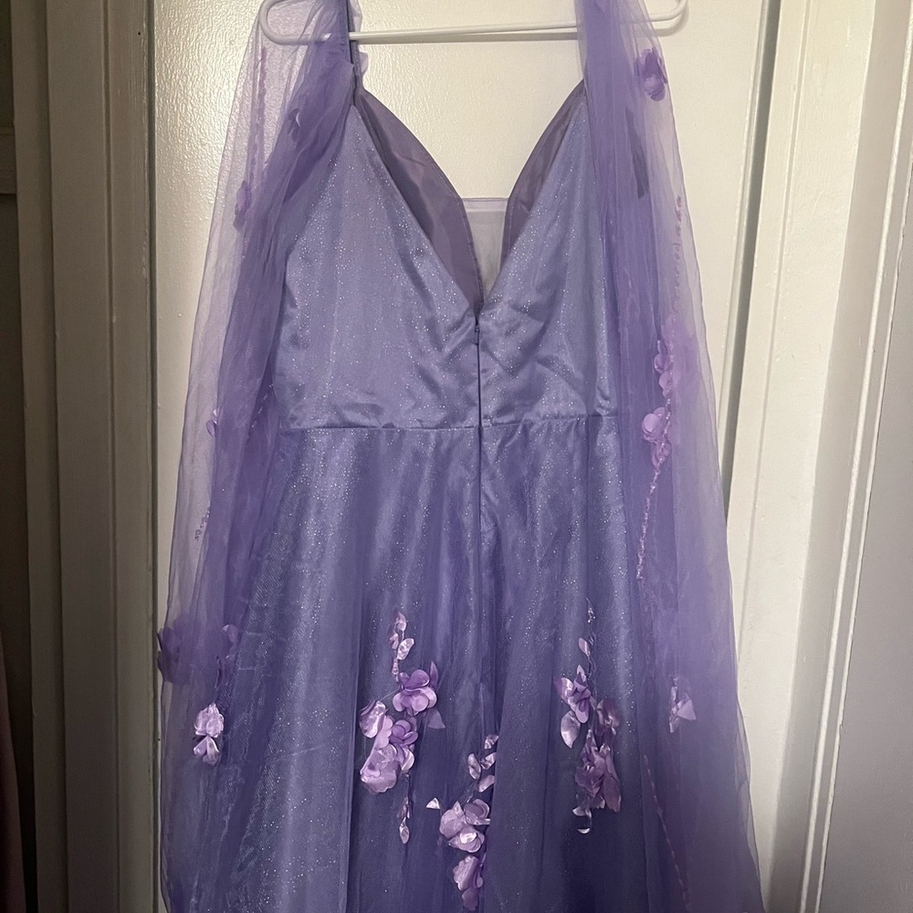 Zapaka Watteau Prom Dress